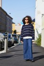 452 Uni stripegenser B Fivel Korall og svart thumbnail