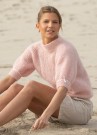 2223-6 Kolibri bluse Kidsilk Pudderrosa Strikkepakke thumbnail