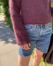 PetiteKnit Ivy Blouse Tynn silk mohair Dyp burgunder thumbnail