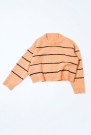 452 Uni stripegenser B Fivel Korall og svart thumbnail