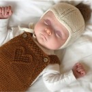 Hjerte hentesett Babyull Lanett natur thumbnail