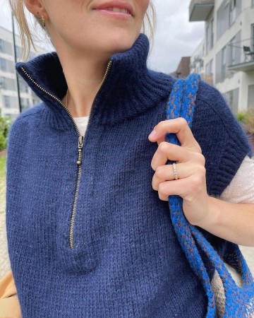 Zipper slipover (Oppskrift) papir Petite Knit