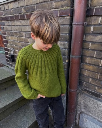 PetiteKnit Harald Sweater Peer Gynt Matcha