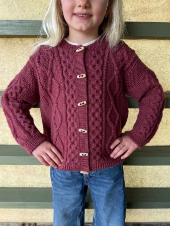 PetiteKnit Dagmar jacket junior (oppskrift) papir