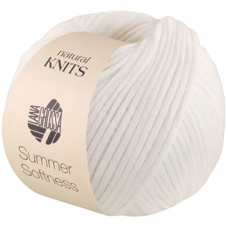 Lana Grossa Summer Softness hvit 001
