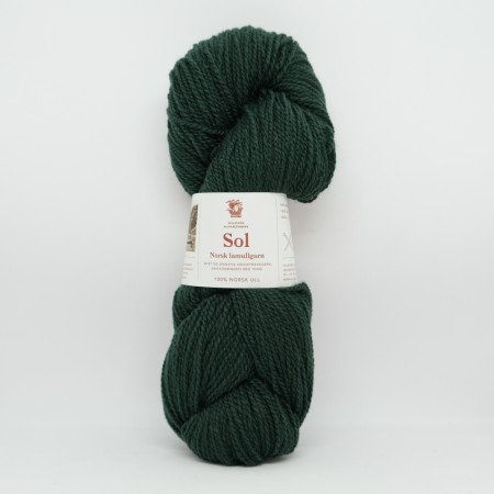 Sol lamullgarn 418 dyp mørk grønn