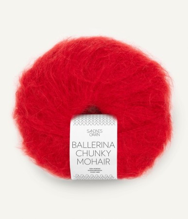 Ballerina Chunky Mohair True red 4219