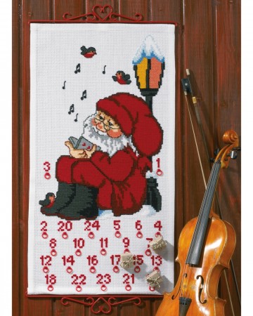 Broderipakke julekalender julenisse noter 34-1235