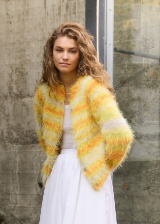 Lana Grossa Jakke Basta Mista gul Modell 10 – Lookbook 20