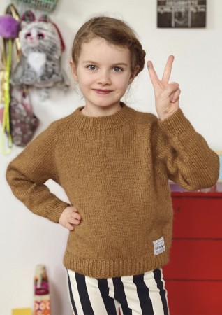 Ingen dikkedarer genser Junior Oppskrift Petite Knit