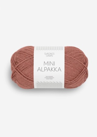 Mini Alpakka Støvet plommerosa 3553