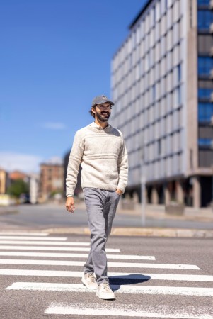 Hillesvåg Oliver genser Luna lys beigemelert 