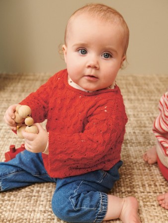 2407-4 Lilja Sweater baby (oppskrift) 