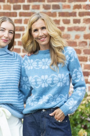 Lana Grossa Bark sweater modell 6 Nebbia