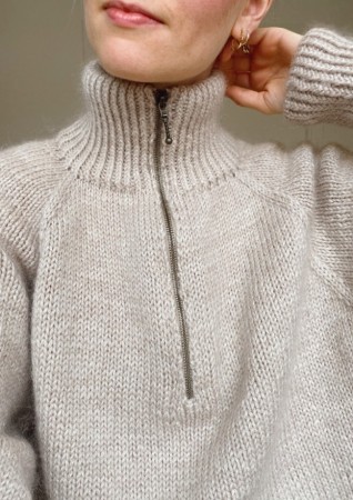 Zipper Sweater | Peer Gynt | Strikkepakke | PetiteKnit