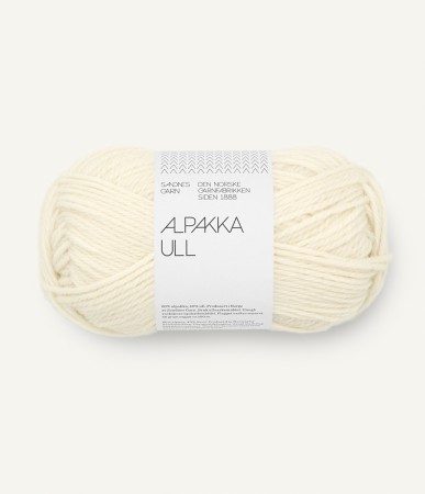  Alpakka Ull Natural White 1012