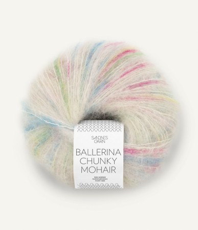 Sandnes Ballerina Chunky mohair Print 1010 Tutti Frutti