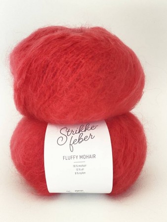 Fluffy Mohair - Coral Red FM101