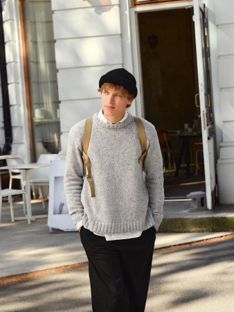 2412-8 Brendan Sweater Man Tweed recycled (oppskrift)