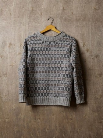 Bondegenser dame Grå/Brunmelert Rauma 3-tråds strikkegarn