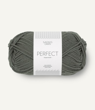 SANDNES GARN Perfect Støvet olivengrønn 9071