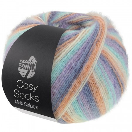 Lana Grossa Cozy Socks multi stripes 153