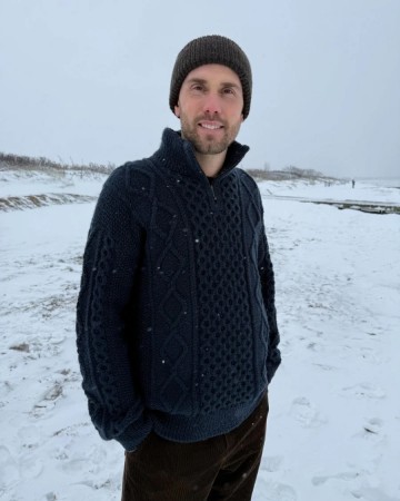 PetiteKnit Dagmar Zipper Sweater Man (oppskrift) papir 