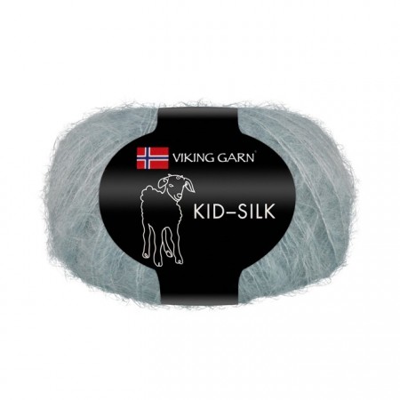 Viking Garn Kidsilk 314 grågrønn