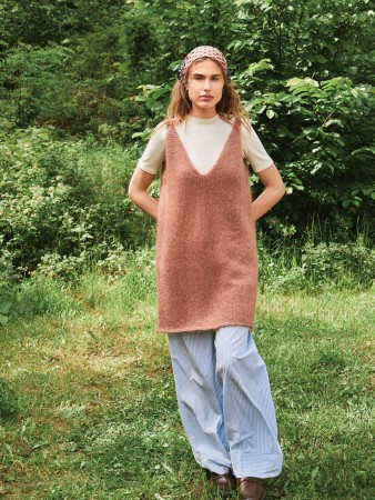 2507-9 Meadow Dress dobbel Chunky ballerina Mocha mousse