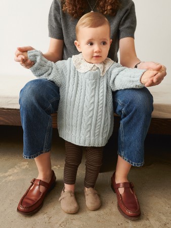 2505-5 Caspian Sweater baby (oppskrift)
