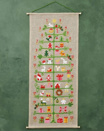 Permin Broderipakke Julekalender Treet 34-4212