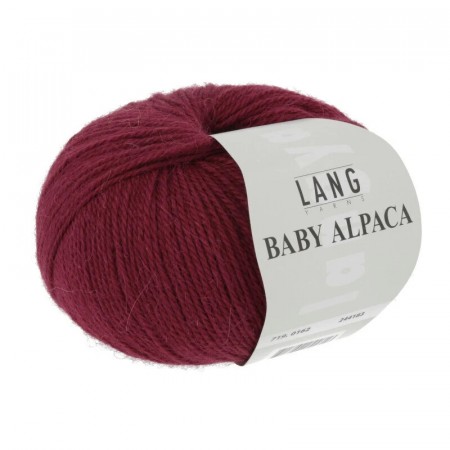Lang Yarns Baby alpaca 162 rød