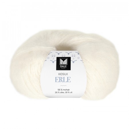 Kidsilk Erle 0020 Ubleket hvit