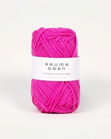 3-tråds Strikkegarn Rosa - 171