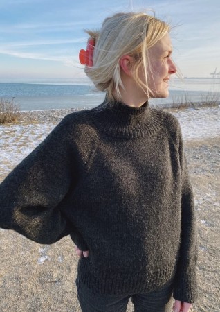 Louvre Sweater Peer gynt koksmelert strikkepakke Petite Knit