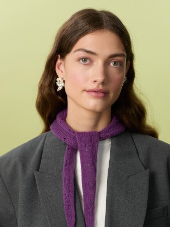 2607-1 Miu Pointelle Scarf (oppskrift) papir