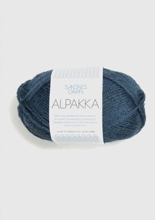 Sandnes Garn Alpakka Mørk blåmelert 6572