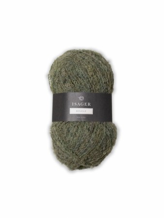 Isager Boucle 23 grønn