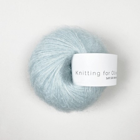 Soft Silk mohair Isblå Knitting for Olive 