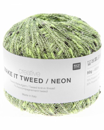 Make It Tweed Neon Yellow 001