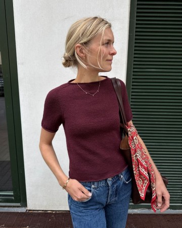PetiteKnit Ivy Tee Sunday Burgunder