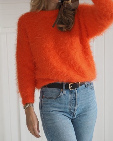 Fuzzy Sweater Batsa Orange