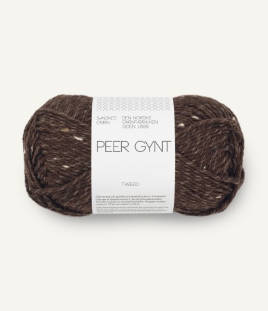 Peer Gynt Mørk brun m/natur tweed 3085