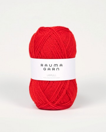 Rauma Lamullgarn Rød L43