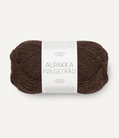 Alpakka følgetråd cacao nibs 3091