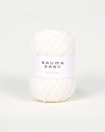 Babygarn 10 Hvit