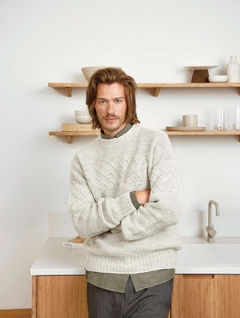 2212-11 Guernseygenser herre (oppskrift) papir