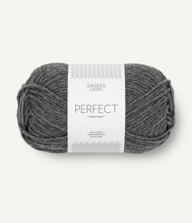 Sandnes Garn Perfect Mørk gråmelert 1053