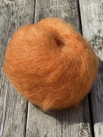 Fluffy Mohair - Pumpkin Orange FM118 Strikkefeber