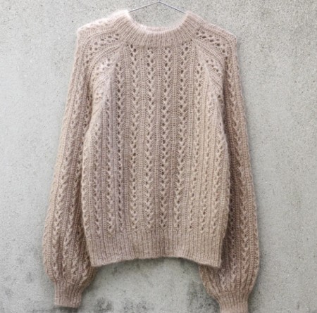 Vaffel Sweater Norsk papir Knitting for Olive
